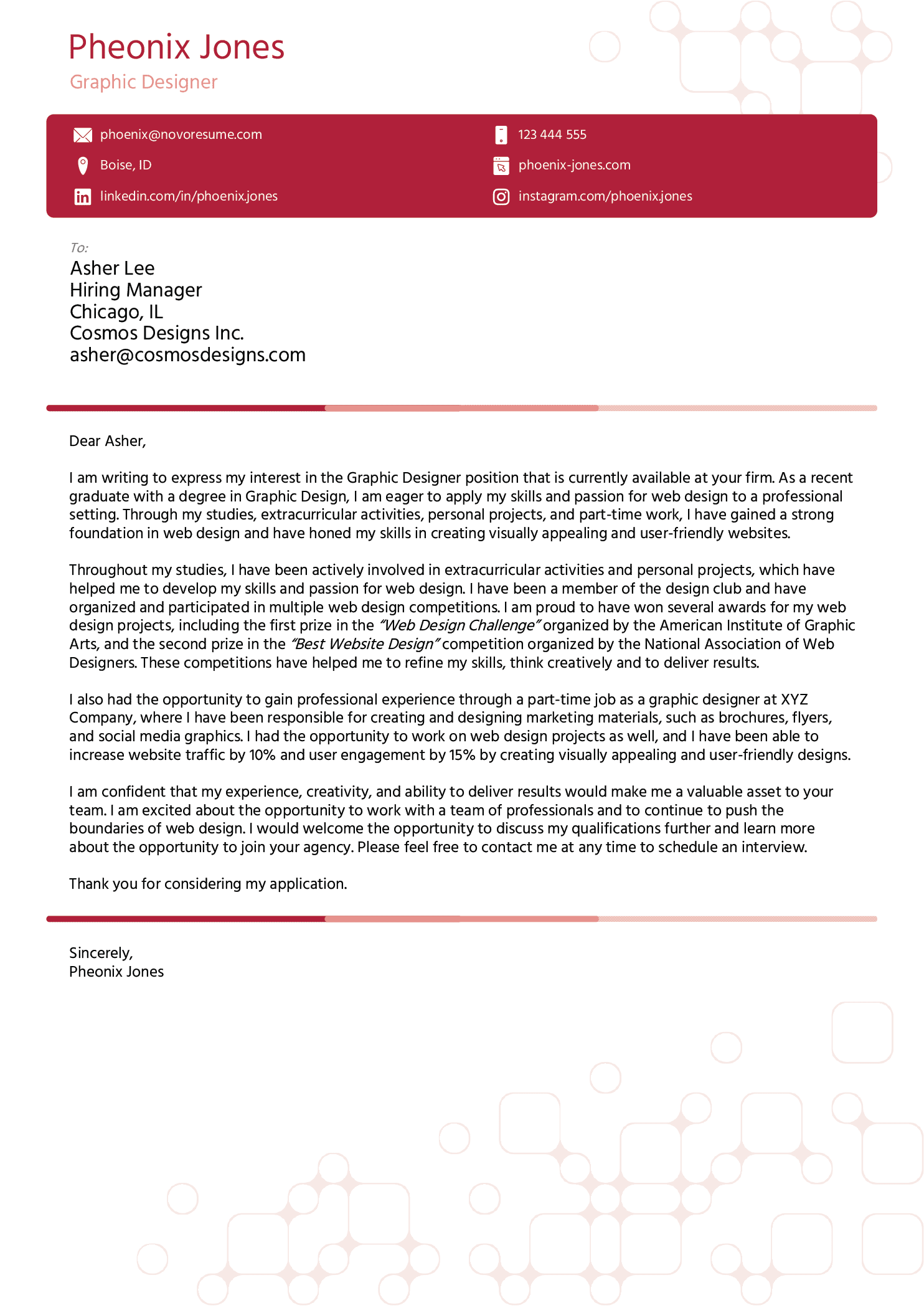 Skill-Based Cover Letter Template